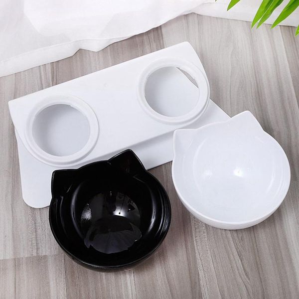 black/white double bowl pet tableware cat shape water feeder feeder cat puppies feeding supplies small dog pet accessories
black/white double bowl pet tableware cat shape water feeder feeder cat puppies feeding supplies small dog pet accessories