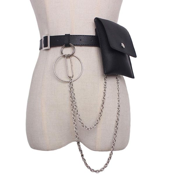 new fashion women waist leather belt bag color leather cool tide for girl metal tassel chain waist packs belt accessories, Black;brown
new fashion women waist leather belt bag color leather cool tide for girl metal tassel chain waist packs belt accessories, Black;brown