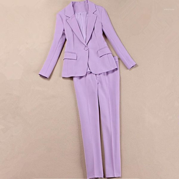 purple women's suit fashion slim office lady women's suit two-piece single button blazer+pants business casual wear1, White
purple women's suit fashion slim office lady women's suit two-piece single button blazer+pants business casual wear1, White
