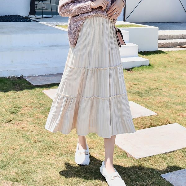 2021 new new season high waist skirt midi dress fall and female winter woman clothes q1sq, Black
2021 new new season high waist skirt midi dress fall and female winter woman clothes q1sq, Black