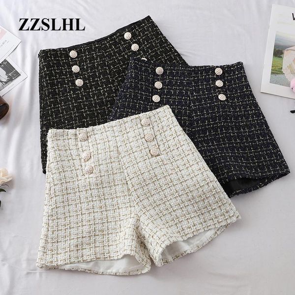 women's shorts plaid women outside female wear 2021 autumn spring double-breast braided high waist wide legs black white blue, White;black
women's shorts plaid women outside female wear 2021 autumn spring double-breast braided high waist wide legs black white blue, White;black