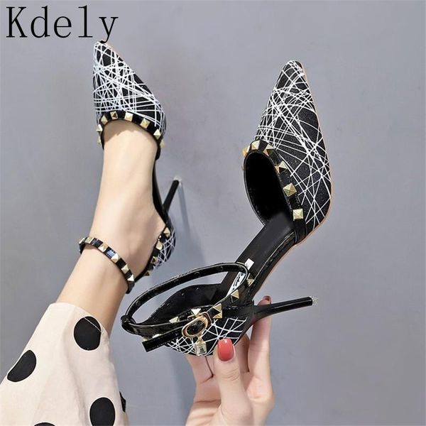 dress shoes women high heels plus size 34-39 pumps ankle strap rivets female piece party wedding pointed toe, Black
dress shoes women high heels plus size 34-39 pumps ankle strap rivets female piece party wedding pointed toe, Black
