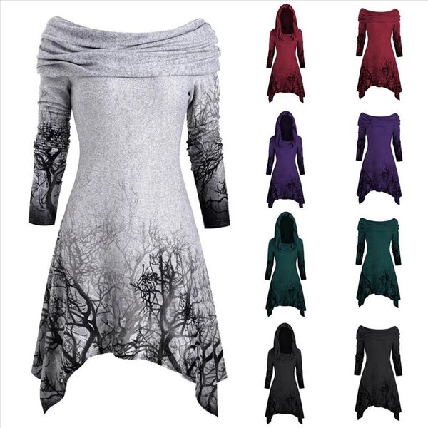 tshirt women halloween tree print convertible collar asymmetrical knitwear cloak poleras women harajuku t shirt haut, White
tshirt women halloween tree print convertible collar asymmetrical knitwear cloak poleras women harajuku t shirt haut, White