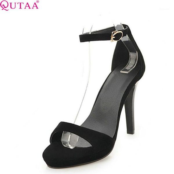 sandals qutaa 2021 women thin high heel fashion shoes platform buckle all matcc wedding size 34-431, Black
sandals qutaa 2021 women thin high heel fashion shoes platform buckle all matcc wedding size 34-431, Black