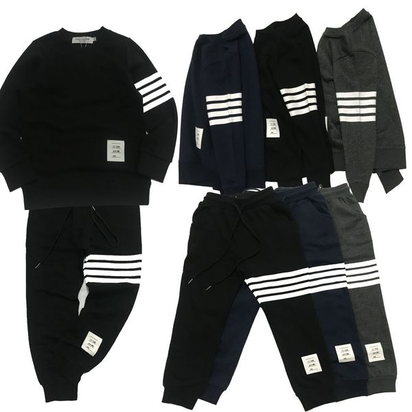 autumn winter wear set: children's pure cotton terry sweater trousers boys and girls tb four bar sportswear, White
autumn winter wear set: children's pure cotton terry sweater trousers boys and girls tb four bar sportswear, White