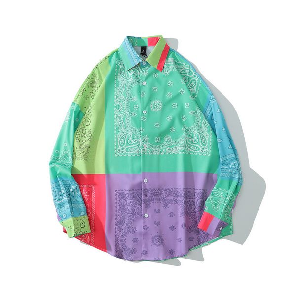 2021 new green highstreet there was shirt light long sleeve man's fashion male floral blouse designer men's clothes fqk9, White;black
2021 new green highstreet there was shirt light long sleeve man's fashion male floral blouse designer men's clothes fqk9, White;black