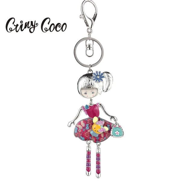 keychains 2021 enamel doll car bag pendants keychain fashion alloy silver color key chain rings for women jewelry wholesale
keychains 2021 enamel doll car bag pendants keychain fashion alloy silver color key chain rings for women jewelry wholesale