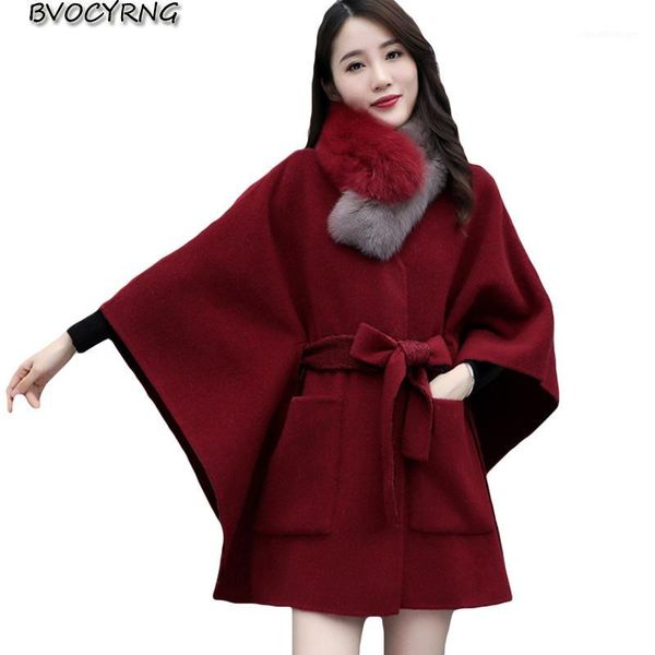 women cloak woolen outerwear 2020 autumn winter high-end wool parka new loose fashion with fur collar woolen coat female 1, Black
women cloak woolen outerwear 2020 autumn winter high-end wool parka new loose fashion with fur collar woolen coat female 1, Black