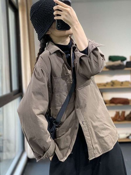 murray's winter korean version of literature and art personality color contrast bright line loose leisure age reduction versatile lapel, White
murray's winter korean version of literature and art personality color contrast bright line loose leisure age reduction versatile lapel, White