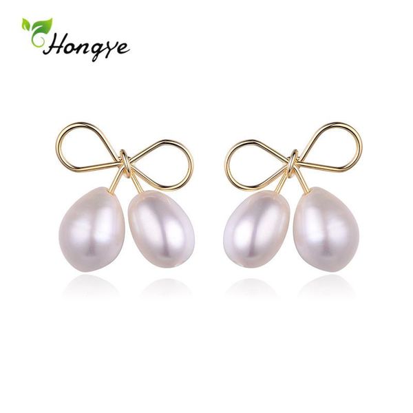 dangle & chandelier hongye arrival cute bowknot natural freshwater pearl drop earring for women elegant gold color metal brincos jewelry wed, Silver
dangle & chandelier hongye arrival cute bowknot natural freshwater pearl drop earring for women elegant gold color metal brincos jewelry wed, Silver