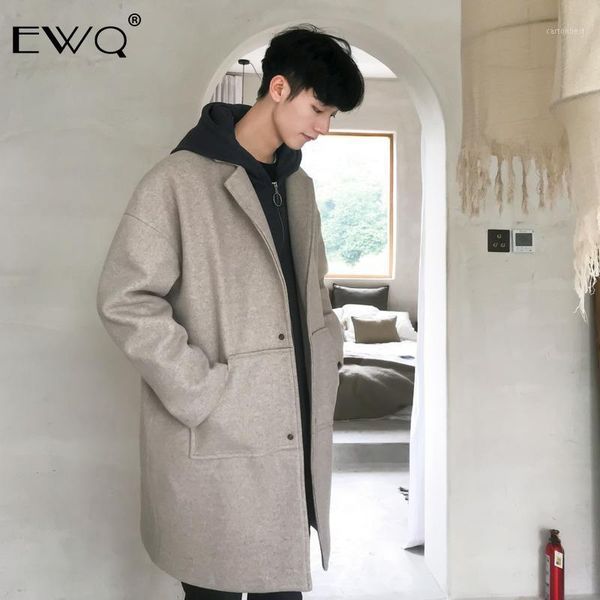 men's wool & blends ewq / wear patchwork hooded mid-length woolen coat for male 2021 autumn winter large size long 9y35901, Black
men's wool & blends ewq / wear patchwork hooded mid-length woolen coat for male 2021 autumn winter large size long 9y35901, Black