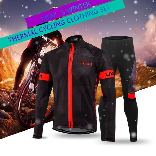 lixada 2020 cycling set winter thermal fleece sportswear windproof jacket trousers outdoor sport suit men cycling clothing set1, Black;blue
lixada 2020 cycling set winter thermal fleece sportswear windproof jacket trousers outdoor sport suit men cycling clothing set1, Black;blue