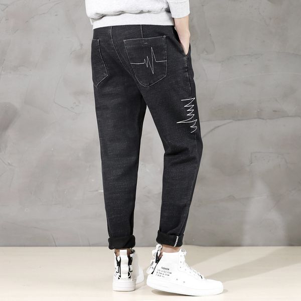 winter jeans men's plush loose large harem trend warm pants casual stretch fat leggings, Blue
winter jeans men's plush loose large harem trend warm pants casual stretch fat leggings, Blue