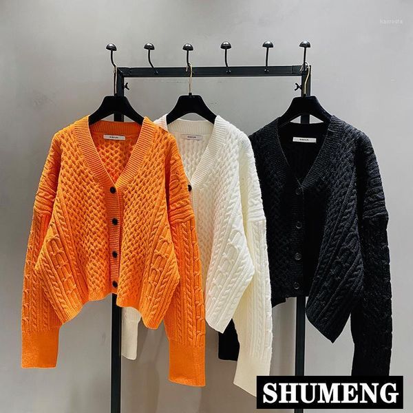 2020 autumn new korean solid color loose knit cardigan jacket women casual long-sleeved sweater short jacket knitwrear gilrs1, White
2020 autumn new korean solid color loose knit cardigan jacket women casual long-sleeved sweater short jacket knitwrear gilrs1, White