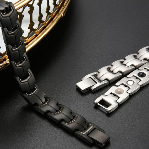 men 4 in 1 energy for magnetic health bracelet femme black stainless steel 12mm chain link mens bracelets bangles 2020
men 4 in 1 energy for magnetic health bracelet femme black stainless steel 12mm chain link mens bracelets bangles 2020