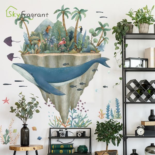 creative cartoon whale marine animal wall sticker bedroom kids room decor bathroom waterproof removable self-adhesive q1215
creative cartoon whale marine animal wall sticker bedroom kids room decor bathroom waterproof removable self-adhesive q1215