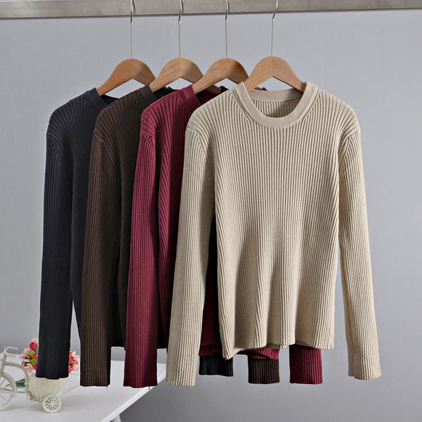 gigogou women basic sweater fall winter o neck long sleeve pullovers chic black tight sweaters knitted jumper pull femme 201130, White;black
gigogou women basic sweater fall winter o neck long sleeve pullovers chic black tight sweaters knitted jumper pull femme 201130, White;black