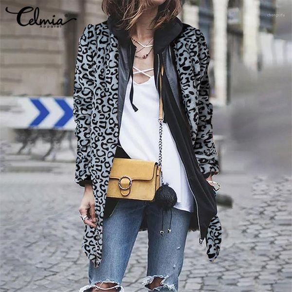 celmia 2021 vintage winter coats women long sleeve hooded fur jackets leopard print zipper casual loose outwears plus size1, Black;brown
celmia 2021 vintage winter coats women long sleeve hooded fur jackets leopard print zipper casual loose outwears plus size1, Black;brown