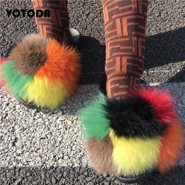 slippers fashion real fur fluffy women raccoon plush sandals furry mixed colours slides ladies cute flat indoor shoes1, Black
slippers fashion real fur fluffy women raccoon plush sandals furry mixed colours slides ladies cute flat indoor shoes1, Black