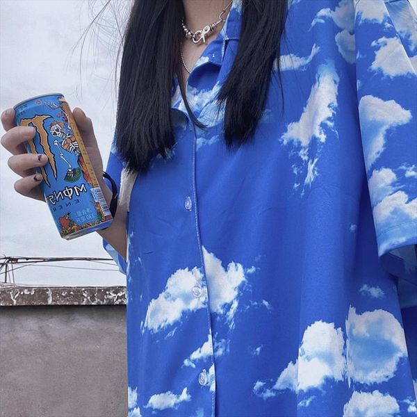 korean summer harajuku vintage tie dye blouses shirt sky clouds printing short sleeve streetwear casual loose blouses shirt, White
korean summer harajuku vintage tie dye blouses shirt sky clouds printing short sleeve streetwear casual loose blouses shirt, White