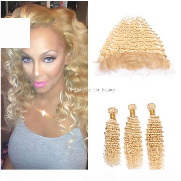 deep wave #613 blonde virgin hair wefts with full lace frontal closure 13x4 deep wave malaysian blonde human hair weave bundles with frontal, Black
deep wave #613 blonde virgin hair wefts with full lace frontal closure 13x4 deep wave malaysian blonde human hair weave bundles with frontal, Black