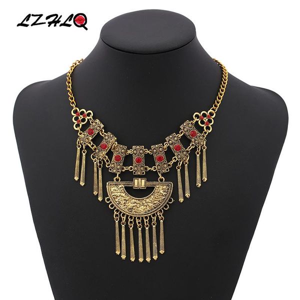 lzhlq vintage carving metal necklace geometric long tassel clavicle necklaces statement women new rhinestone jewelry accessories, Silver
lzhlq vintage carving metal necklace geometric long tassel clavicle necklaces statement women new rhinestone jewelry accessories, Silver