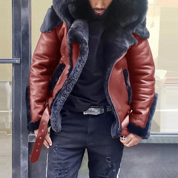 winter mens faux leather jacket men fashion plus size one piece of fur thick warm hooded long sleeves men clothing1, Black
winter mens faux leather jacket men fashion plus size one piece of fur thick warm hooded long sleeves men clothing1, Black