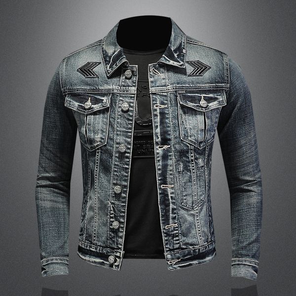 new autumn foreign trade cross-border european code fashion stand collar denim jacket trendy stretch denim jacket coat mens fashion, Black;brown
new autumn foreign trade cross-border european code fashion stand collar denim jacket trendy stretch denim jacket coat mens fashion, Black;brown