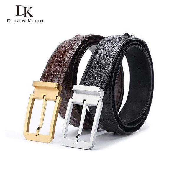 men crocodile leather belt real leather stainless steel buckle belts luxury waist strap black/brown dk-180
men crocodile leather belt real leather stainless steel buckle belts luxury waist strap black/brown dk-180