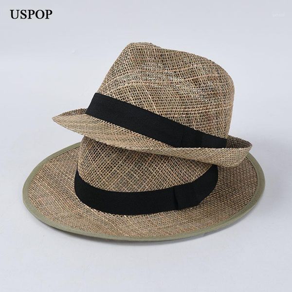 2020 new jazz hat couple summer casual wear sunscreen hat men's and women's sun straw1, Blue;gray
2020 new jazz hat couple summer casual wear sunscreen hat men's and women's sun straw1, Blue;gray