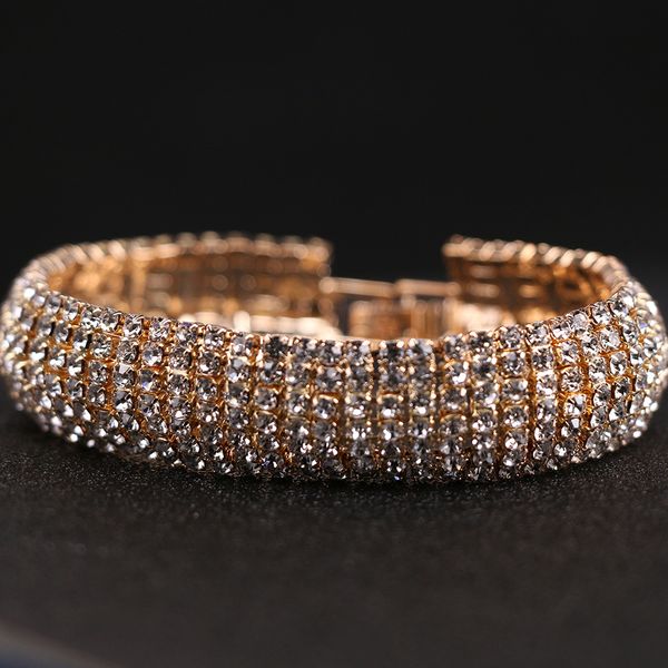 stylish women rhinestone shiny crystal for stretch bracelet bangle wristband elastic wedding bridal jewelry, Golden;silver
stylish women rhinestone shiny crystal for stretch bracelet bangle wristband elastic wedding bridal jewelry, Golden;silver