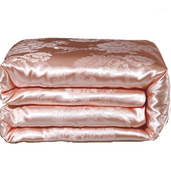 silk summer quilt air condition blanket satin jacquard large size comforter bed cover home use
silk summer quilt air condition blanket satin jacquard large size comforter bed cover home use