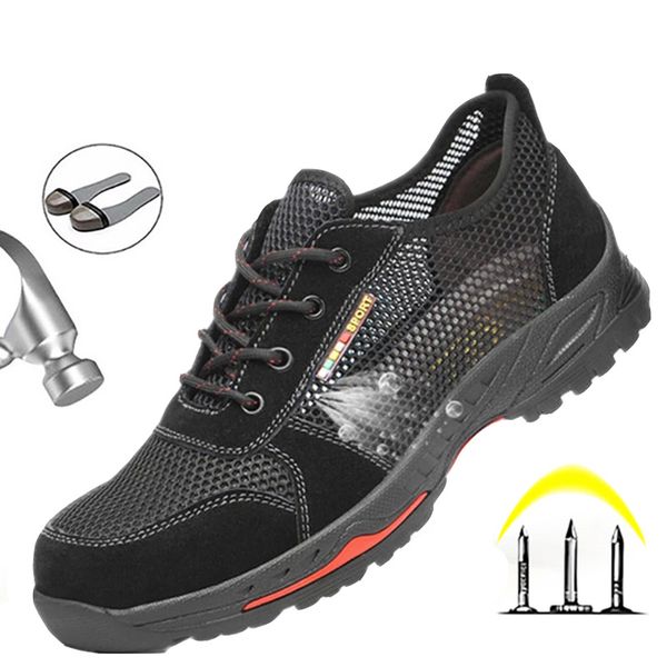 2019 new labor insurance shoes steel toe caps summer breathable deodorant lightweight anti-mite stab leisure safety site shoes, Red;white
2019 new labor insurance shoes steel toe caps summer breathable deodorant lightweight anti-mite stab leisure safety site shoes, Red;white
