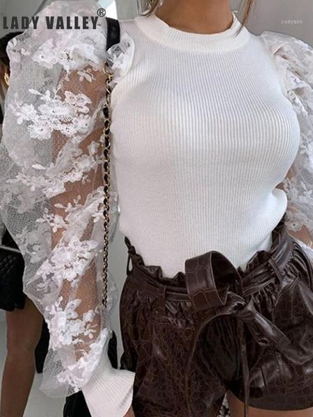 embroidery flowers perspective mesh puff sleeve slim sweater women spring tight skinny wild base fashion wool, White;black
embroidery flowers perspective mesh puff sleeve slim sweater women spring tight skinny wild base fashion wool, White;black