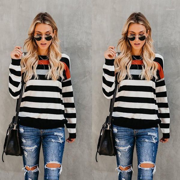 women's t-shirt leosoxs 2021 spring autumn fashion o neck women's t shirt casual loose contrast stripe long sleeve ladies basic1, White
women's t-shirt leosoxs 2021 spring autumn fashion o neck women's t shirt casual loose contrast stripe long sleeve ladies basic1, White