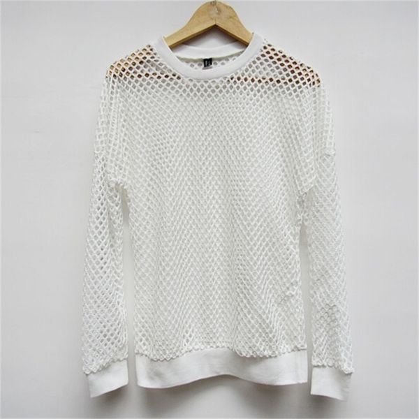 mens fishnet see through t-shirt long sleeve transparent tshirt homme punk gothic nightclub prom t shirt for men camisetas 201203, White;black
mens fishnet see through t-shirt long sleeve transparent tshirt homme punk gothic nightclub prom t shirt for men camisetas 201203, White;black