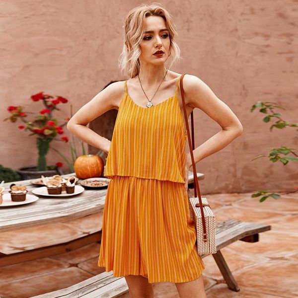 women's jumpsuits & rompers 2021 women striped loose condole belt palysuits summer cotton female falbala sleeveless ladies high street, Black;white
women's jumpsuits & rompers 2021 women striped loose condole belt palysuits summer cotton female falbala sleeveless ladies high street, Black;white