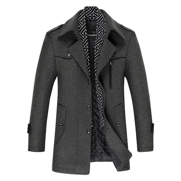 men's trench coats windbreaker 2021 winter business casual jacket scarf collar plus cotton thick wool oversize, Tan;black
men's trench coats windbreaker 2021 winter business casual jacket scarf collar plus cotton thick wool oversize, Tan;black