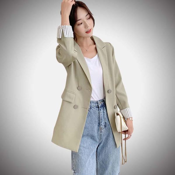 women's suits & blazers spring autumn chic women blazer casual double breasted notched jackets ladies england style outerwear, White;black
women's suits & blazers spring autumn chic women blazer casual double breasted notched jackets ladies england style outerwear, White;black