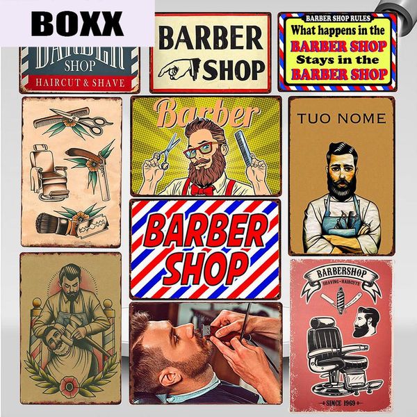 shaves and haircuts barber shop metal sign vintage men's hairstyle tattoos plaques classic iron painting bar decoration wy78
shaves and haircuts barber shop metal sign vintage men's hairstyle tattoos plaques classic iron painting bar decoration wy78
