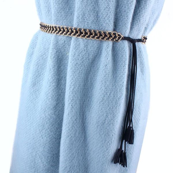 awaytr metal chain braided rope belt waist chain for women simple metal decorative waistband tassel girdle ladies accessories, Black;brown
awaytr metal chain braided rope belt waist chain for women simple metal decorative waistband tassel girdle ladies accessories, Black;brown