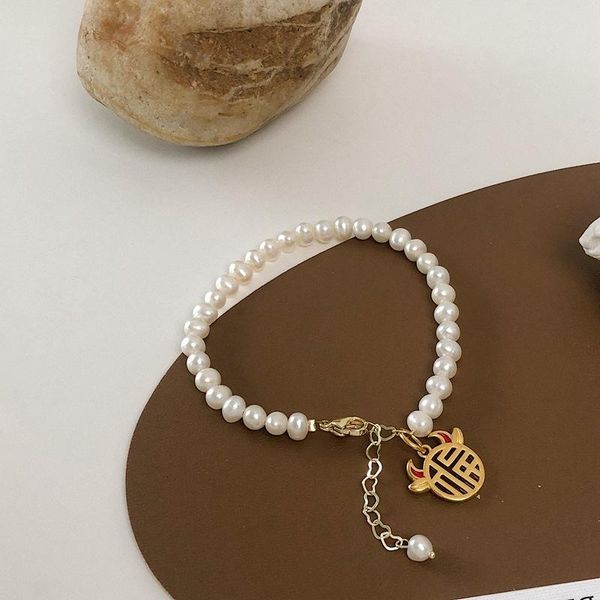 timeonly baroque simulation pearls chinese characters coin bracelet cattle shape vintage charms bracelets for women jewelry, Black
timeonly baroque simulation pearls chinese characters coin bracelet cattle shape vintage charms bracelets for women jewelry, Black