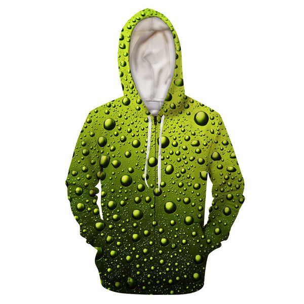 fashionable 3d water drop printed zipper shirt for men's hooded sportswear, Gray
fashionable 3d water drop printed zipper shirt for men's hooded sportswear, Gray