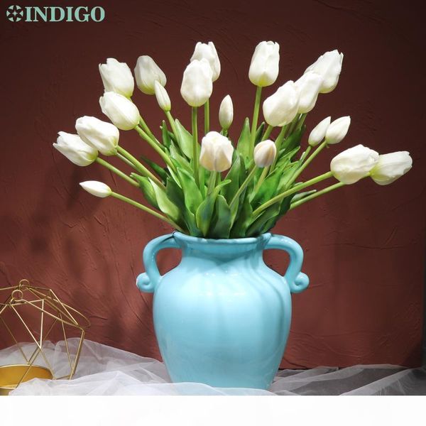 indigo-white tuilp (3 flowers+2 bud)bouquet real touch silicone tulip office table decoration artificial flower
indigo-white tuilp (3 flowers+2 bud)bouquet real touch silicone tulip office table decoration artificial flower