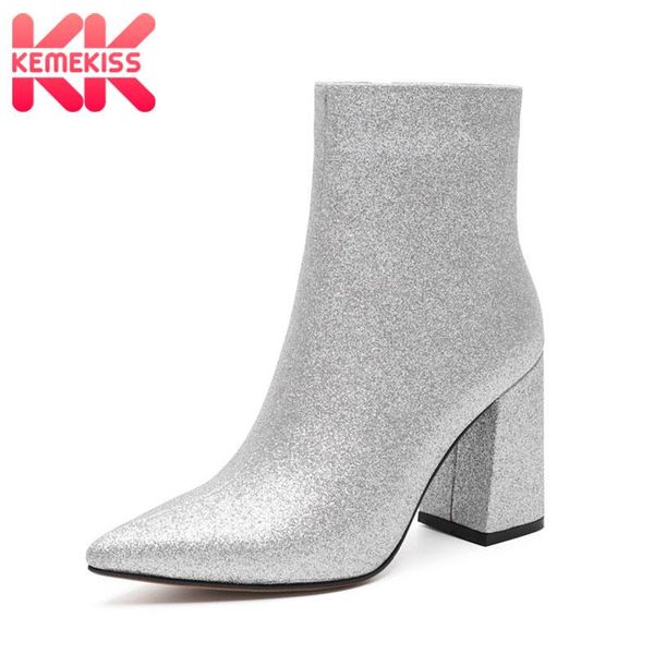kemekiss 8 colors ankle boots for women party ladies thick heel shoes women wedding pointed toe female footwear size 34-39, Black
kemekiss 8 colors ankle boots for women party ladies thick heel shoes women wedding pointed toe female footwear size 34-39, Black
