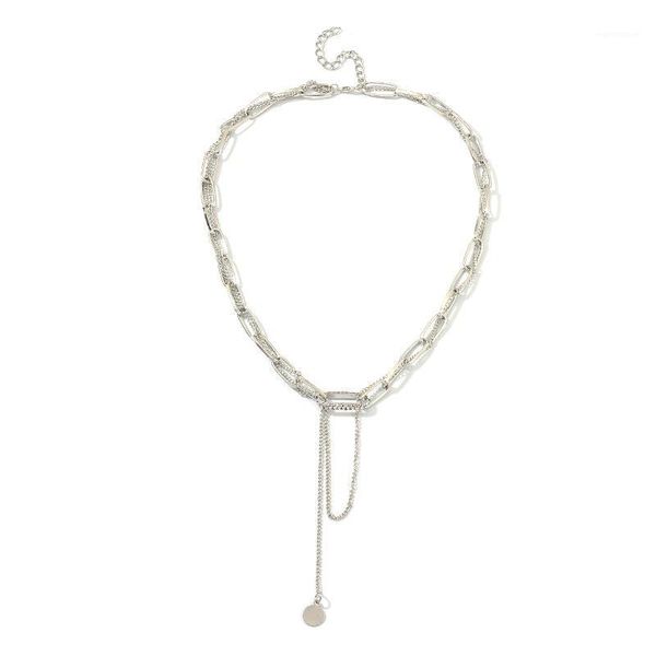 alloy oval buckle wafer pendant necklace for women jewelry collares friends chains accessories aesthetics suspension xl101551, Silver
alloy oval buckle wafer pendant necklace for women jewelry collares friends chains accessories aesthetics suspension xl101551, Silver