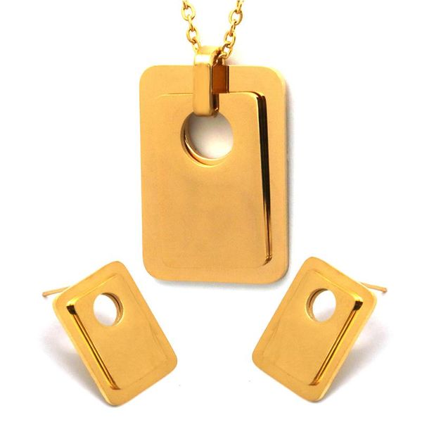 cute style gold color pendant necklace earring sets stainless steel women jewelry sets wholesa, Silver
cute style gold color pendant necklace earring sets stainless steel women jewelry sets wholesa, Silver