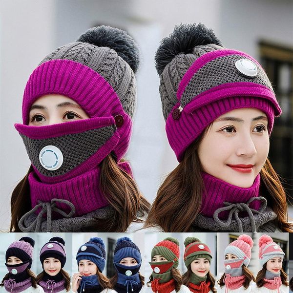 set 3 anti-fog hats women winter beanies velvet thick bib mask skullies beanie hat dustproof hats female warm knitted wool cap, Blue;gray
set 3 anti-fog hats women winter beanies velvet thick bib mask skullies beanie hat dustproof hats female warm knitted wool cap, Blue;gray