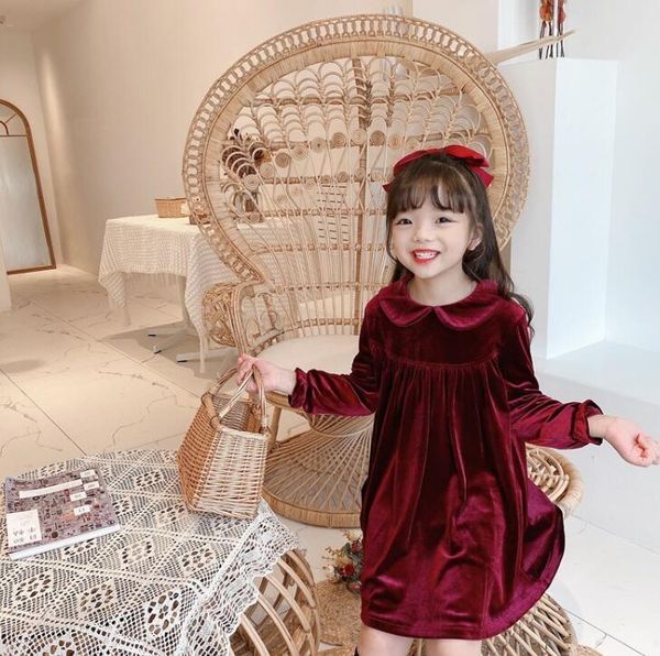girl's dresses 2021 fall baby girls velour solid red deep blue dress , princess elegant party clothes 6 pieces/lot, Red;yellow
girl's dresses 2021 fall baby girls velour solid red deep blue dress , princess elegant party clothes 6 pieces/lot, Red;yellow