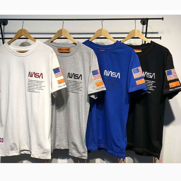 nasa men's and women's cotton fashion summer t-shirt street hip hop top, White;black
nasa men's and women's cotton fashion summer t-shirt street hip hop top, White;black